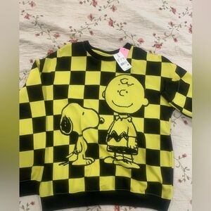 Black and Yellow Checkered Sweatshirt